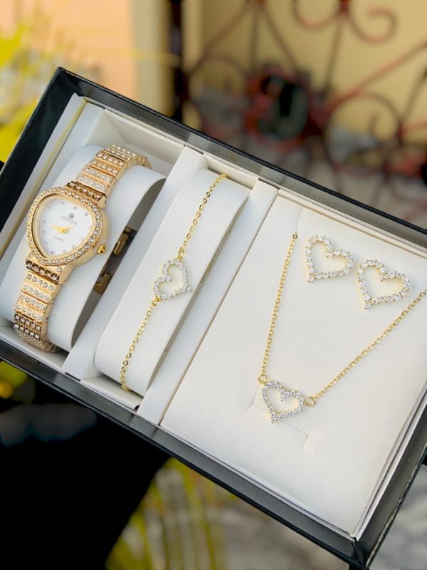 Necklace, Bracelet & Wrist watch